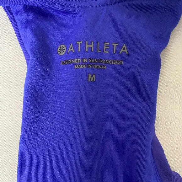Athleta Blue Indigo Mid Tankini and Short Set Size M - Picture 5 of 5